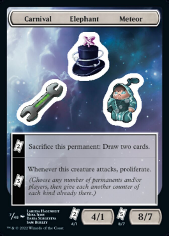 Carnival Elephant Meteor [Unfinity Stickers] | Card Citadel