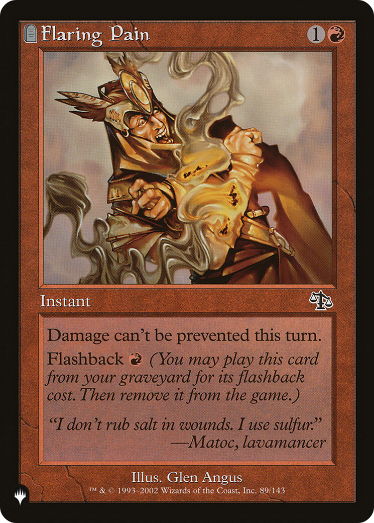 Flaring Pain [The List Reprints] | Card Citadel