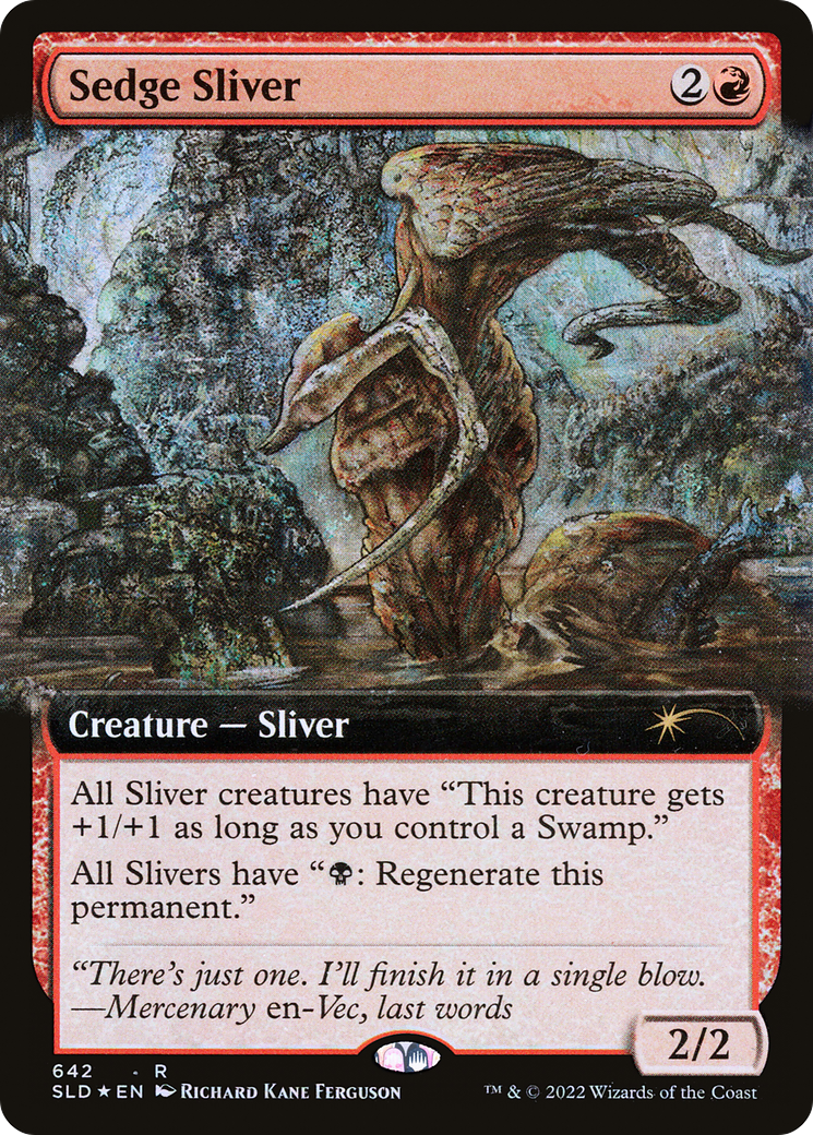 Sedge Sliver (Extended Art) [Secret Lair Drop Promos] | Card Citadel