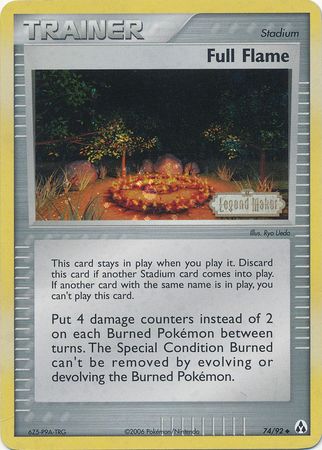 Full Flame (74/92) (Stamped) [EX: Legend Maker] | Card Citadel