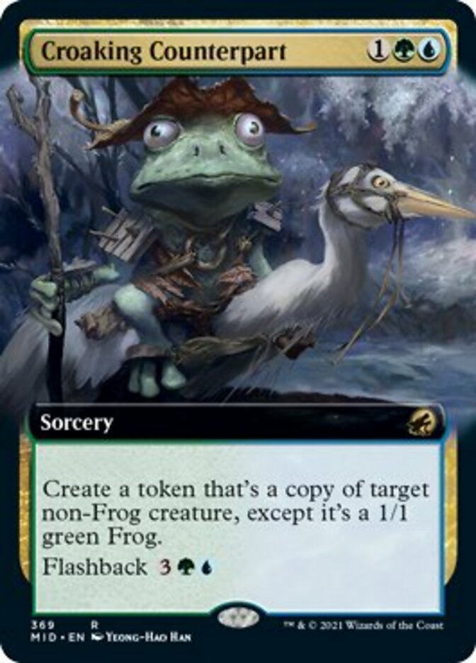Croaking Counterpart (Extended Art) [Innistrad: Midnight Hunt] | Card Citadel