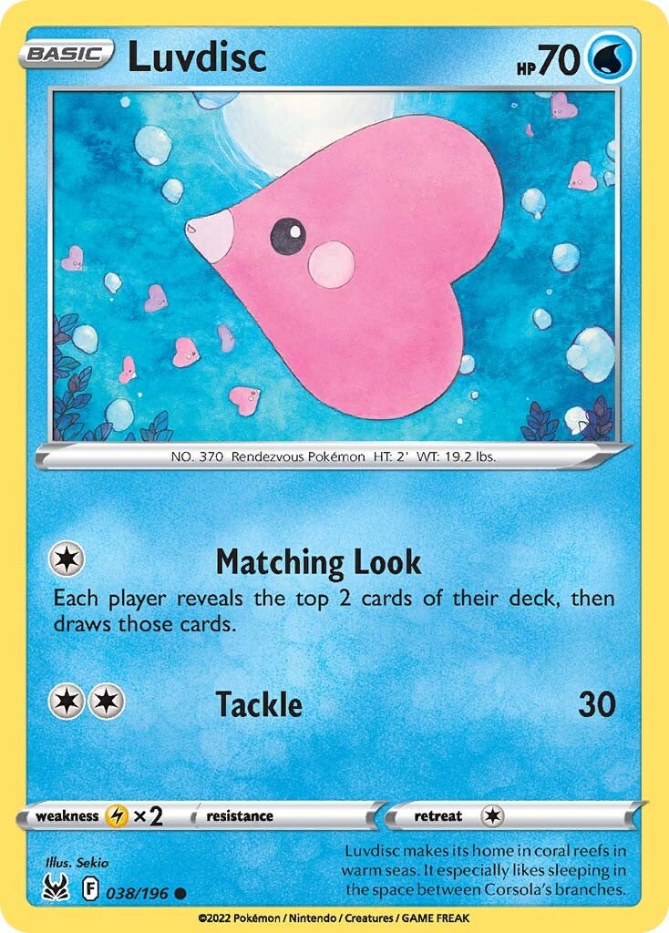 Luvdisc (038/196) [Sword & Shield: Lost Origin] | Card Citadel