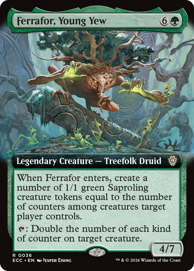 Ferrafor, Young Yew (Extended Art) [Lorwyn Eclipsed Commander] | Card Citadel