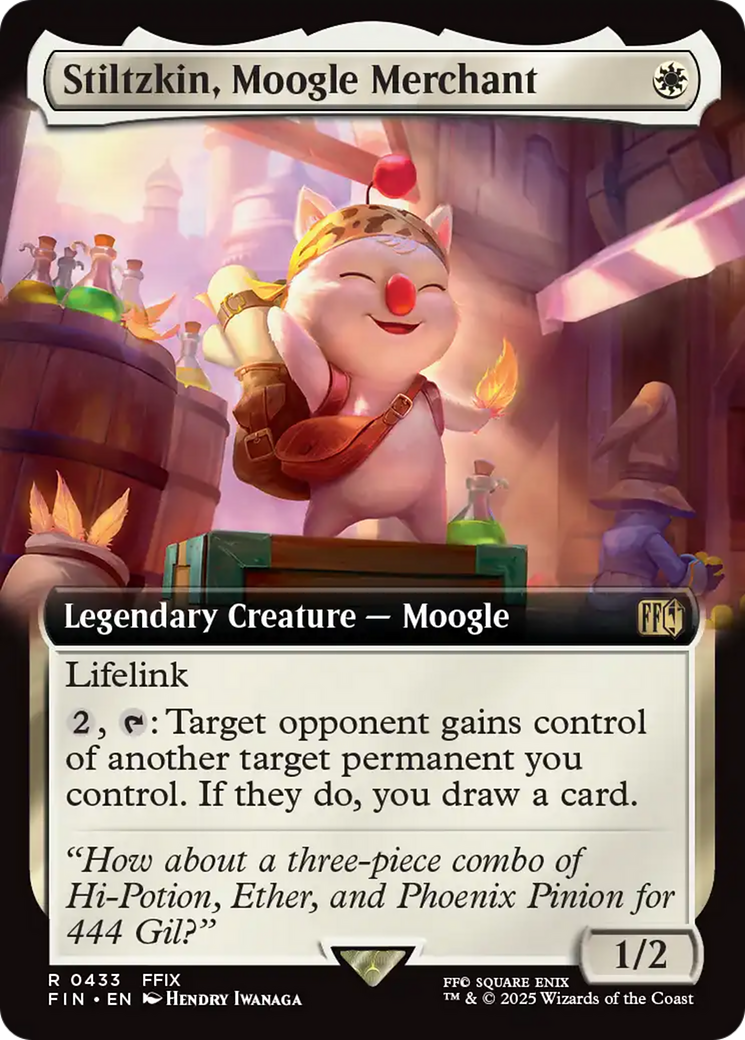 Stiltzkin, Moogle Merchant (Extended Art) [FINAL FANTASY] | Card Citadel