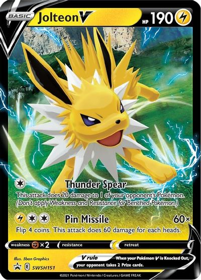 Jolteon V (SWSH151) [Sword & Shield: Black Star Promos] | Card Citadel