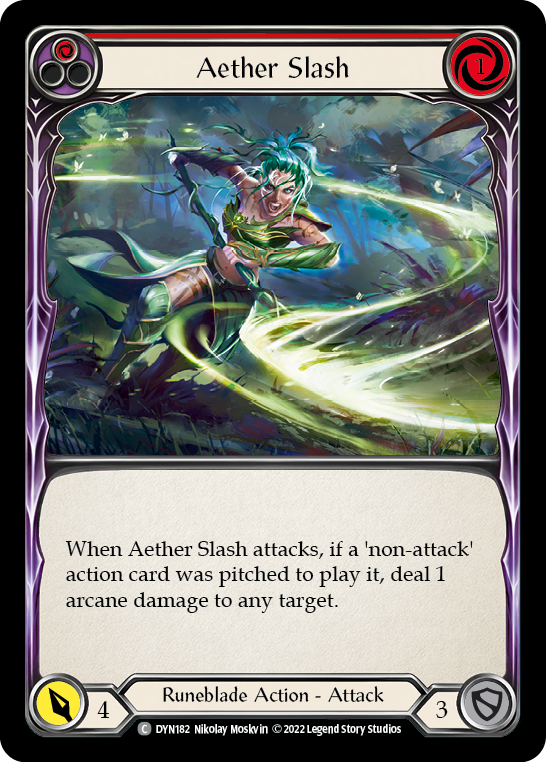 Aether Slash (Red) [DYN182] (Dynasty) | Card Citadel