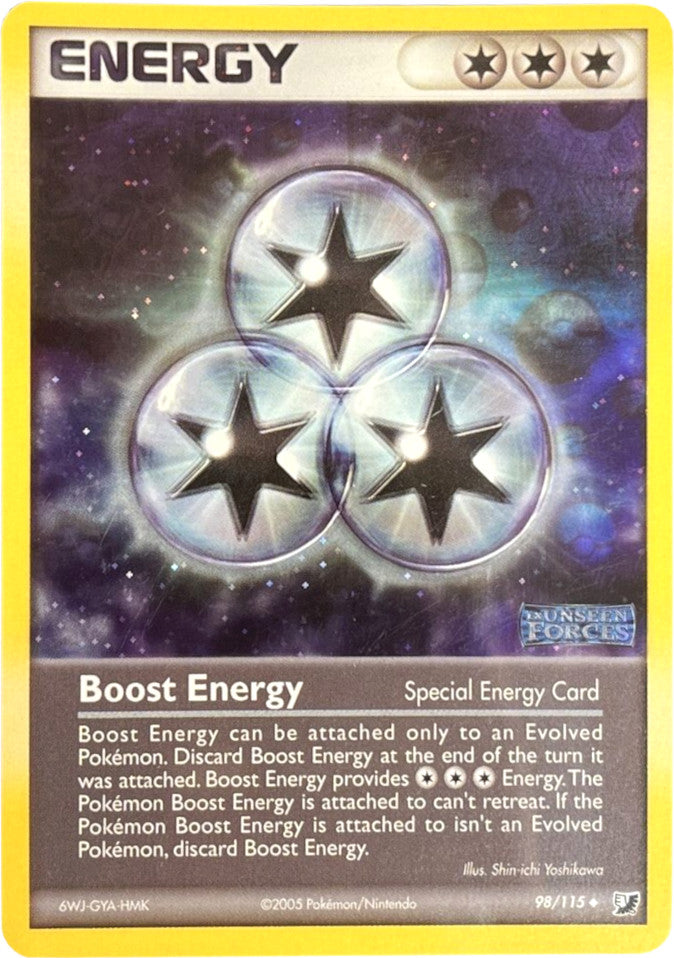 Boost Energy (98/115) (Stamped) [EX: Unseen Forces] | Card Citadel