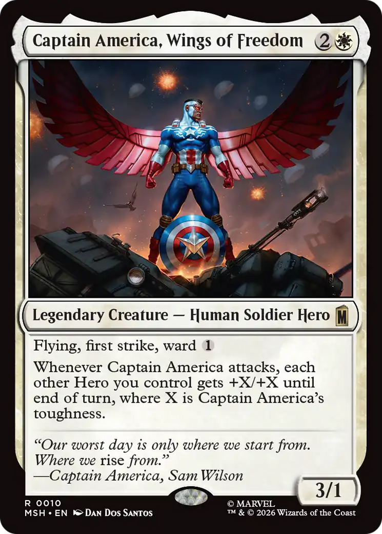 Captain America, Wings of Freedom [Marvel Super Heroes] | Card Citadel