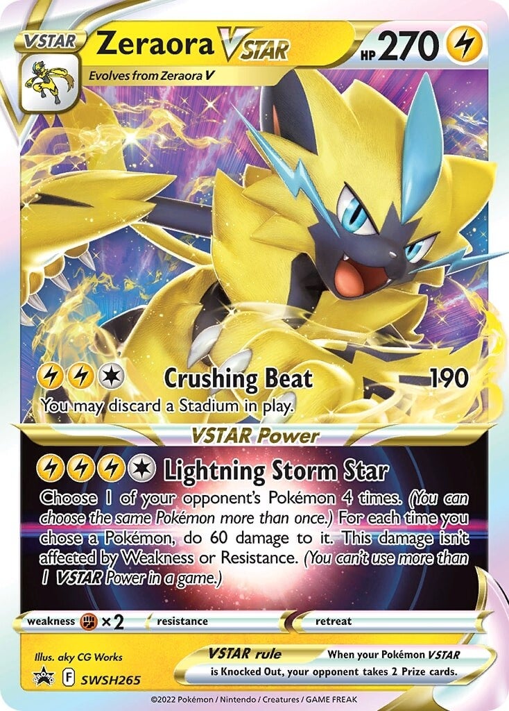 Zeraora VSTAR (SWSH265) (Jumbo Card) [Sword & Shield: Black Star Promos] | Card Citadel