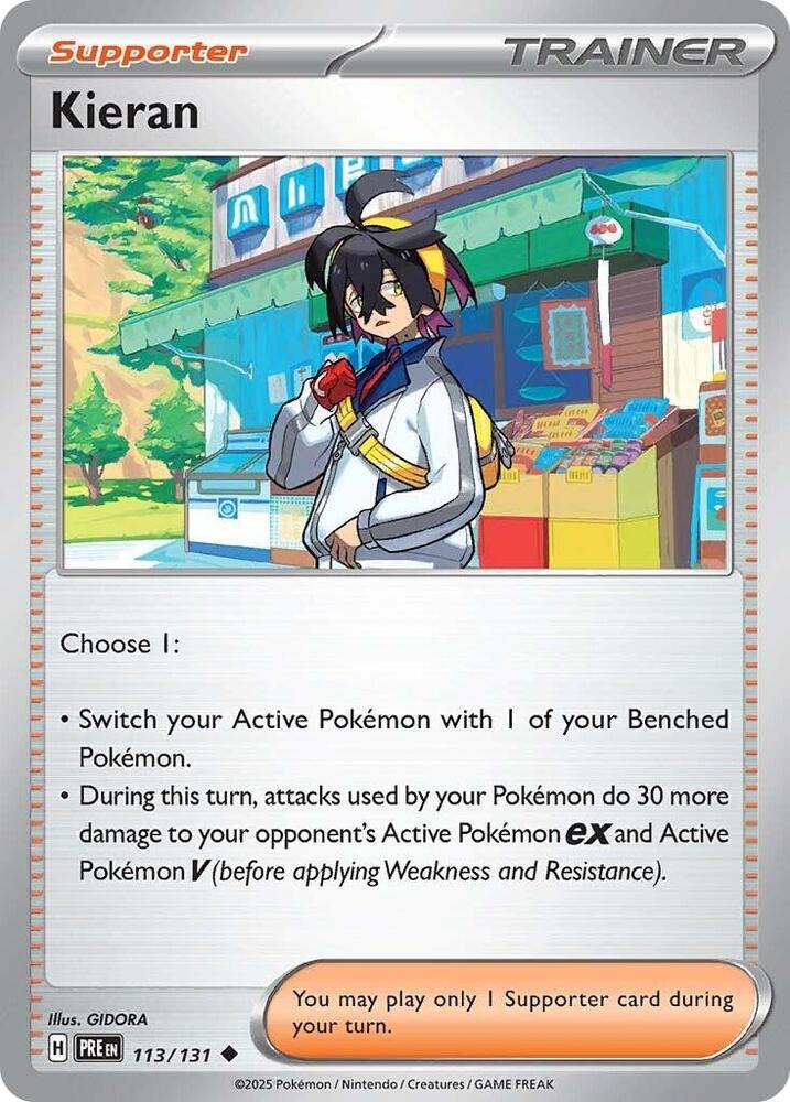 Kieran (113/131) [Scarlet & Violet: Prismatic Evolutions] | Card Citadel