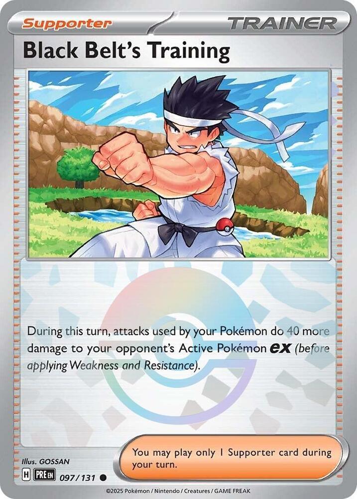 Black Belt's Training (097/131) (Poke Ball Pattern) [Scarlet & Violet: Prismatic Evolutions] | Card Citadel