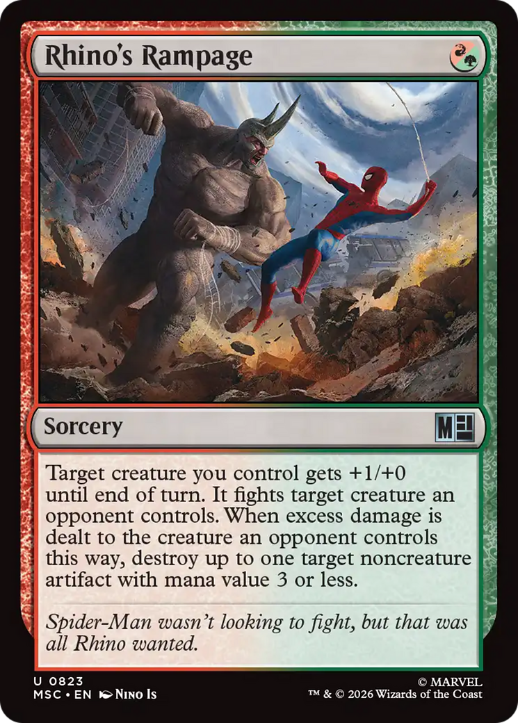 Rhino's Rampage [Marvel Super Heroes Commander] | Card Citadel