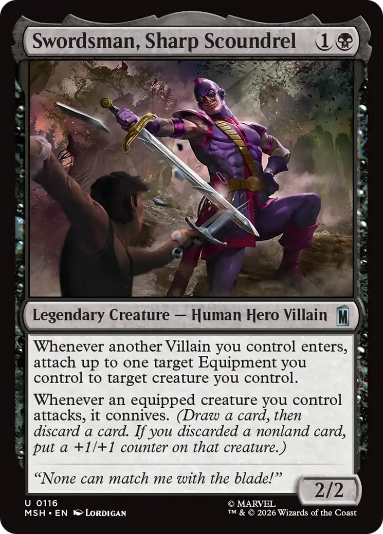 Swordsman, Sharp Scoundrel [Marvel Super Heroes] | Card Citadel