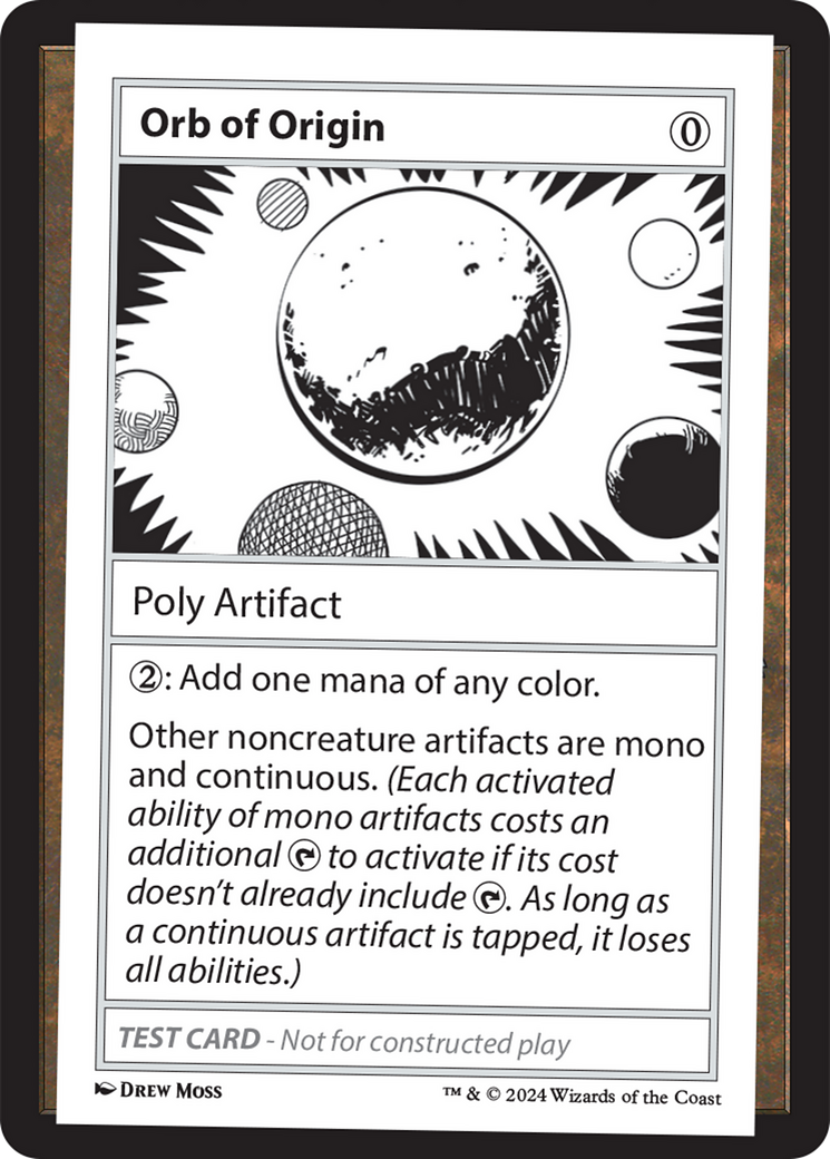 Orb of Origin [Mystery Booster 2 Playtest Cards] | Card Citadel