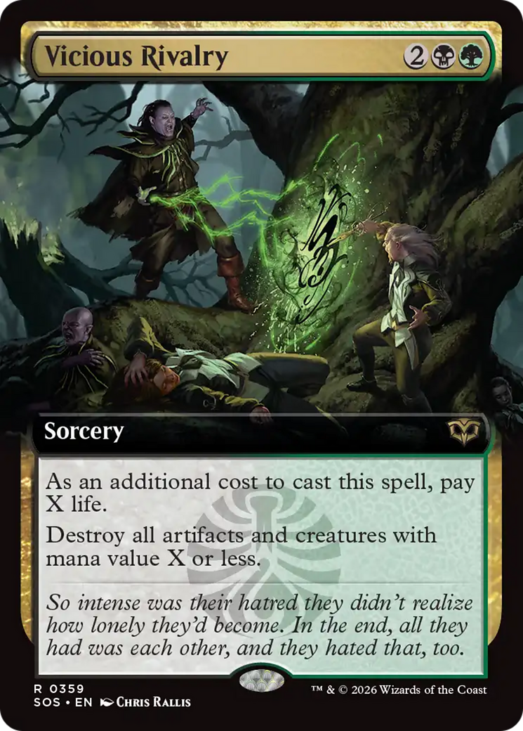 Vicious Rivalry (Extended Art) [Secrets of Strixhaven] | Card Citadel
