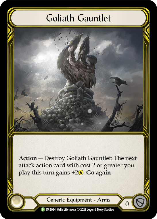 Goliath Gauntlet (Golden) [FAB064] (Promo)  Cold Foil | Card Citadel