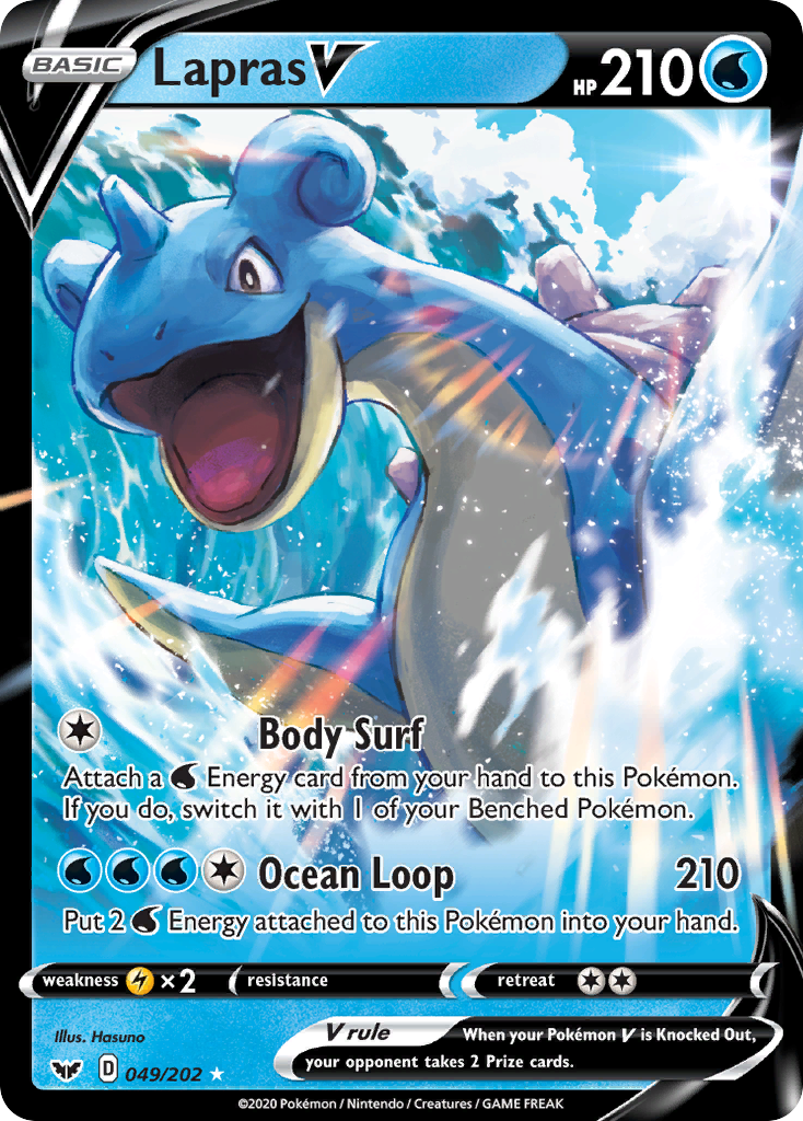 Lapras V (049/202) [Sword & Shield: Base Set] | Card Citadel