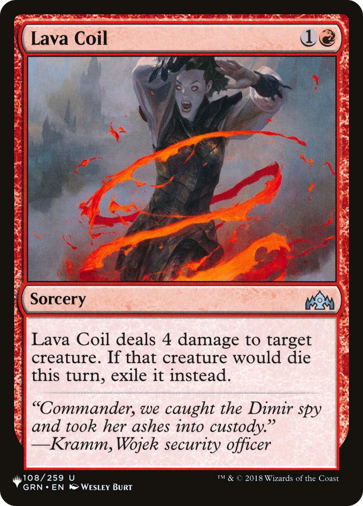 Lava Coil [The List] | Card Citadel