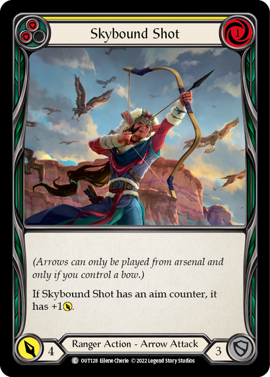 Skybound Shot (Yellow) [OUT128] (Outsiders) | Card Citadel