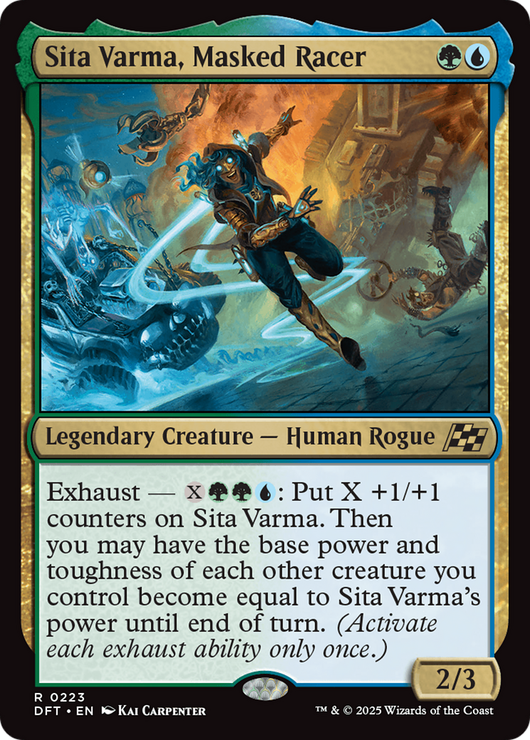 Sita Varma, Masked Racer [Aetherdrift] | Card Citadel