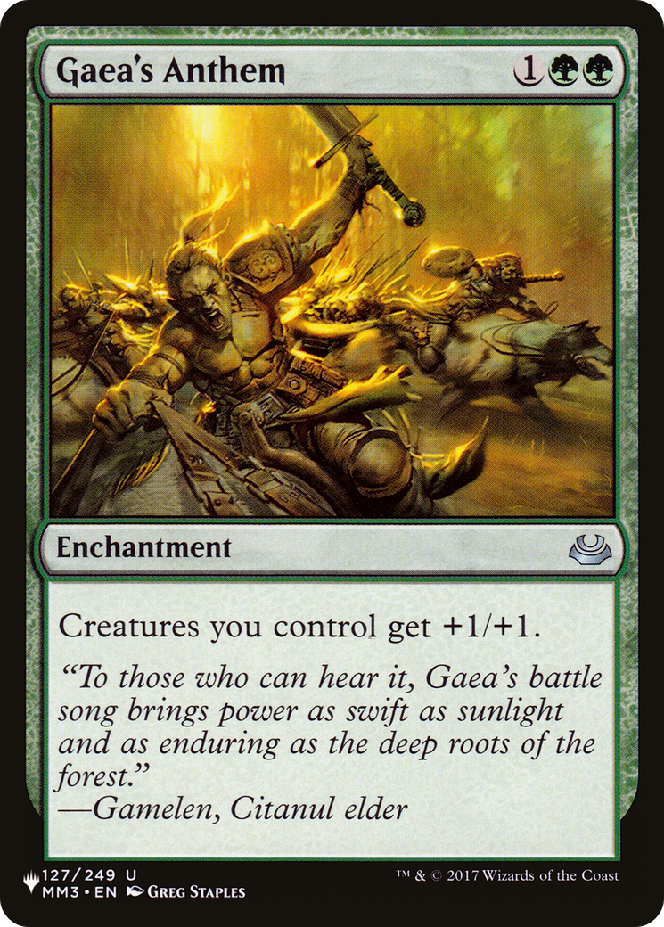 Gaea's Anthem (MM3) [The List Reprints] | Card Citadel