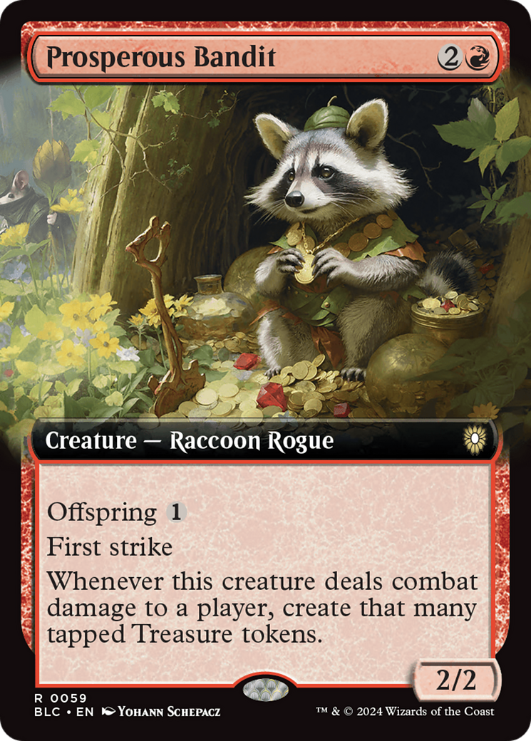 Prosperous Bandit (Extended Art) [Bloomburrow Commander] | Card Citadel