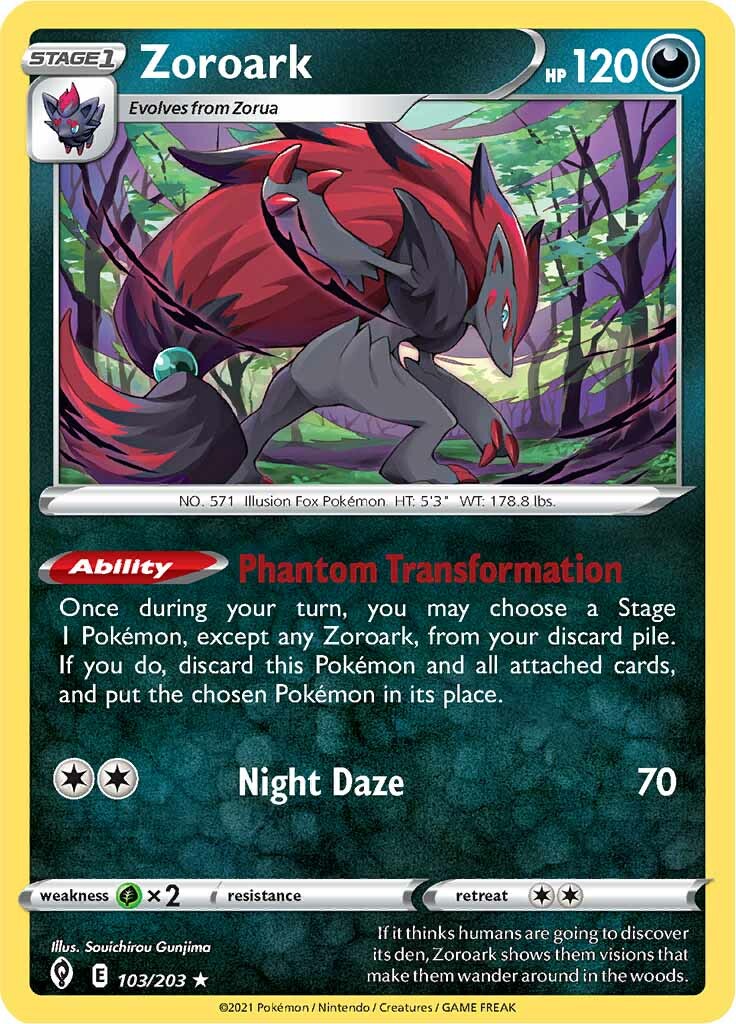 Zoroark (103/203) [Sword & Shield: Evolving Skies] | Card Citadel