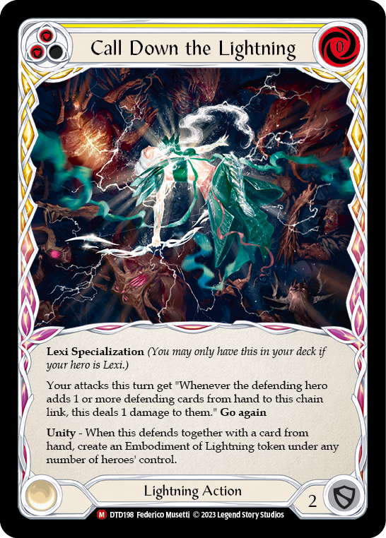 Call Down the Lightning [DTD198] (Dusk Till Dawn)  Rainbow Foil | Card Citadel