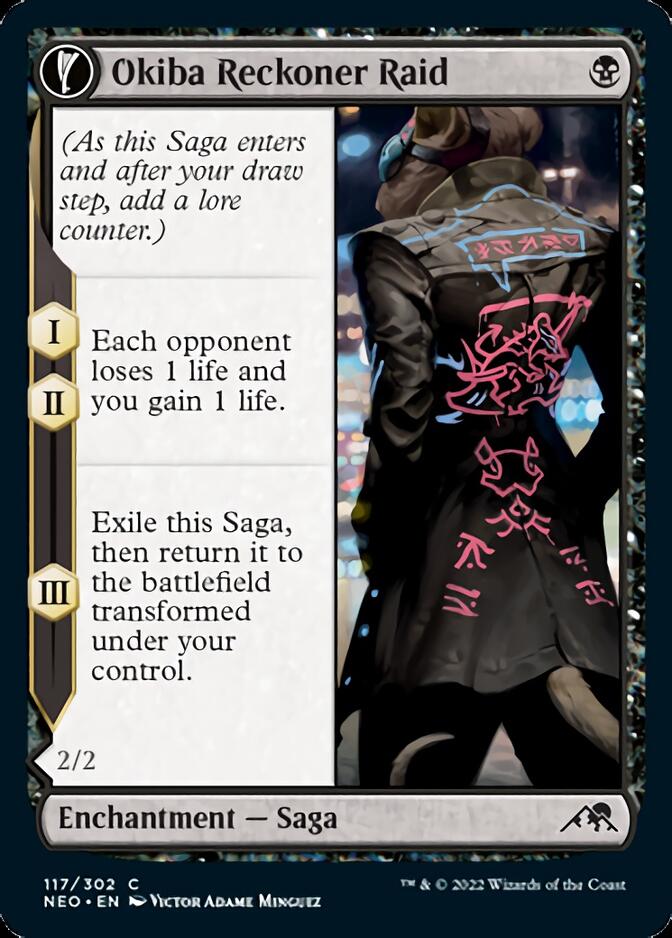 Okiba Reckoner Raid // Nezumi Road Captain [Kamigawa: Neon Dynasty] | Card Citadel