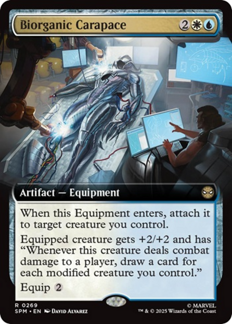 Biorganic Carapace (Extended Art) [Marvel's Spider-Man] | Card Citadel