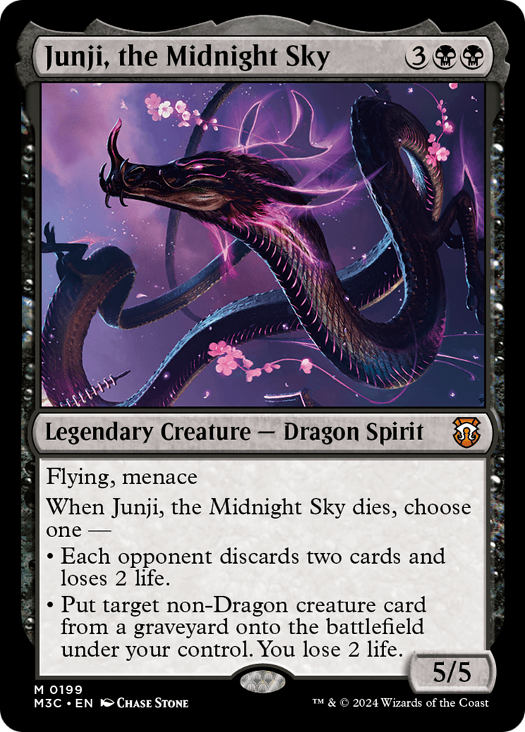 Junji, the Midnight Sky (Ripple Foil) [Modern Horizons 3 Commander] | Card Citadel