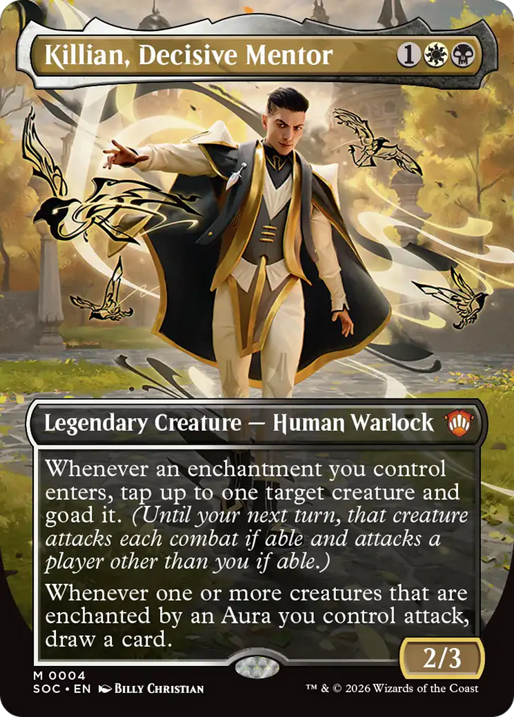 Killian, Decisive Mentor (Borderless) [Secrets of Strixhaven Commander] | Card Citadel