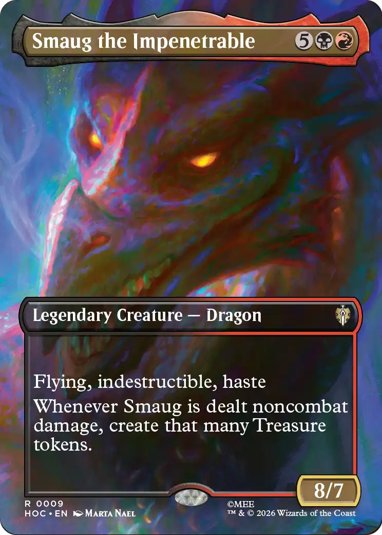 Smaug the Impenetrable (Borderless) [The Hobbit: Eternal-Legal] | Card Citadel