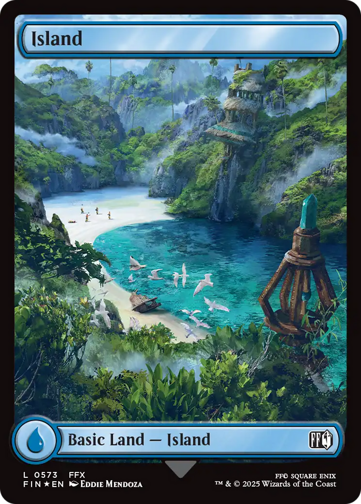 Island (0573) (Surge Foil) [FINAL FANTASY] | Card Citadel