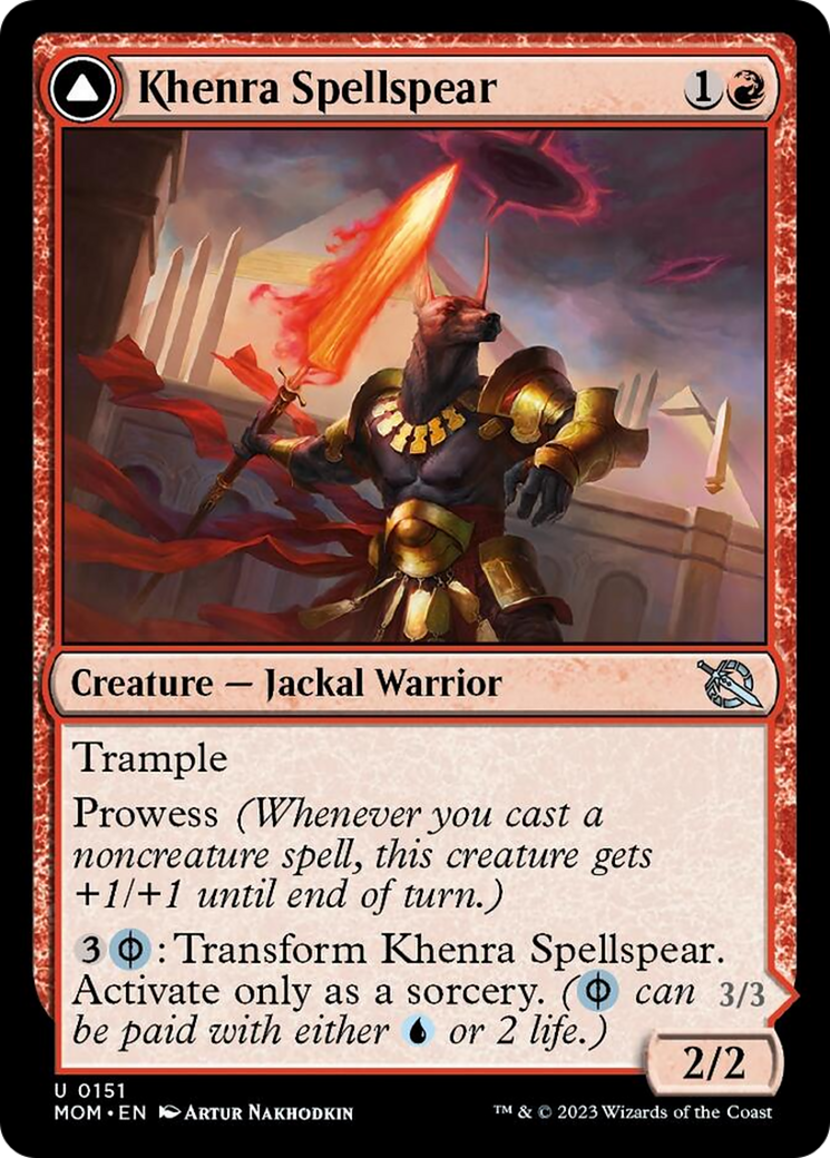 Khenra Spellspear // Gitaxian Spellstalker [March of the Machine] | Card Citadel