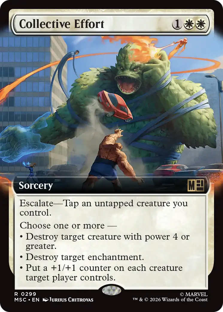 Collective Effort (Extended Art) [Marvel Super Heroes Commander] | Card Citadel