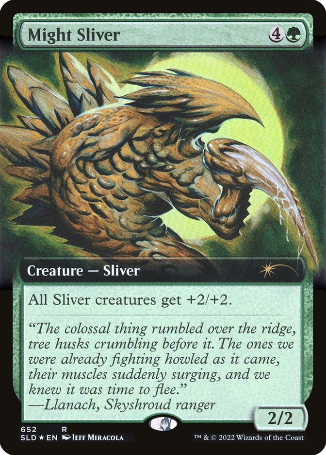 Might Sliver (Extended Art) [Secret Lair Drop Promos] | Card Citadel