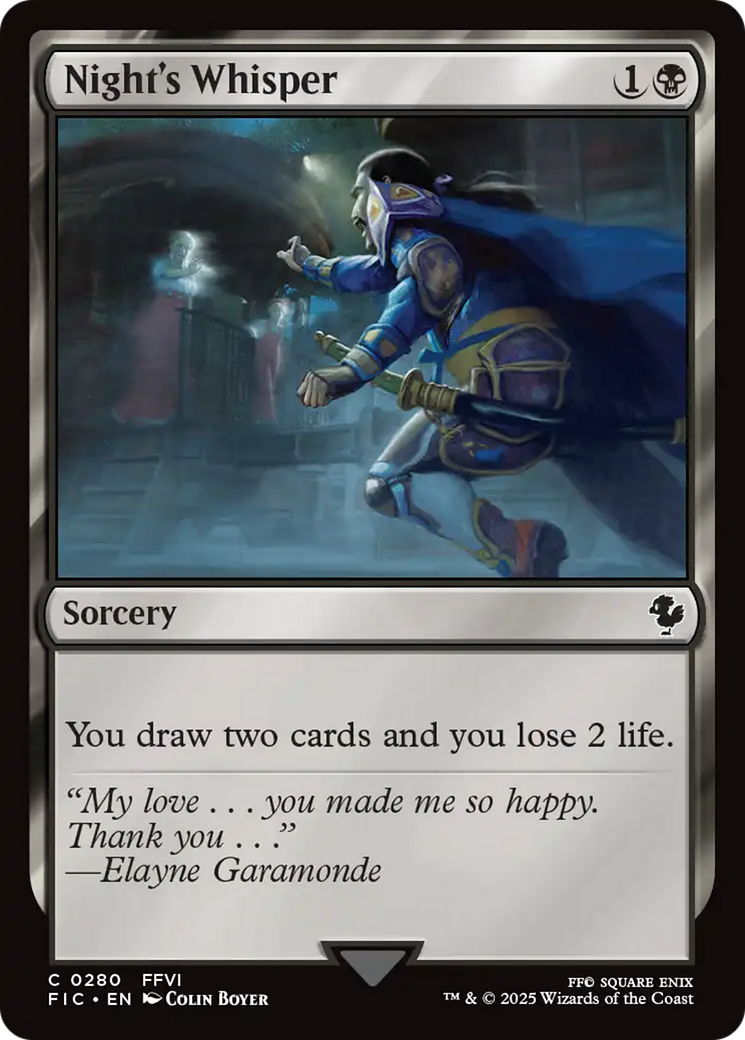 Night's Whisper [FINAL FANTASY Commander] | Card Citadel
