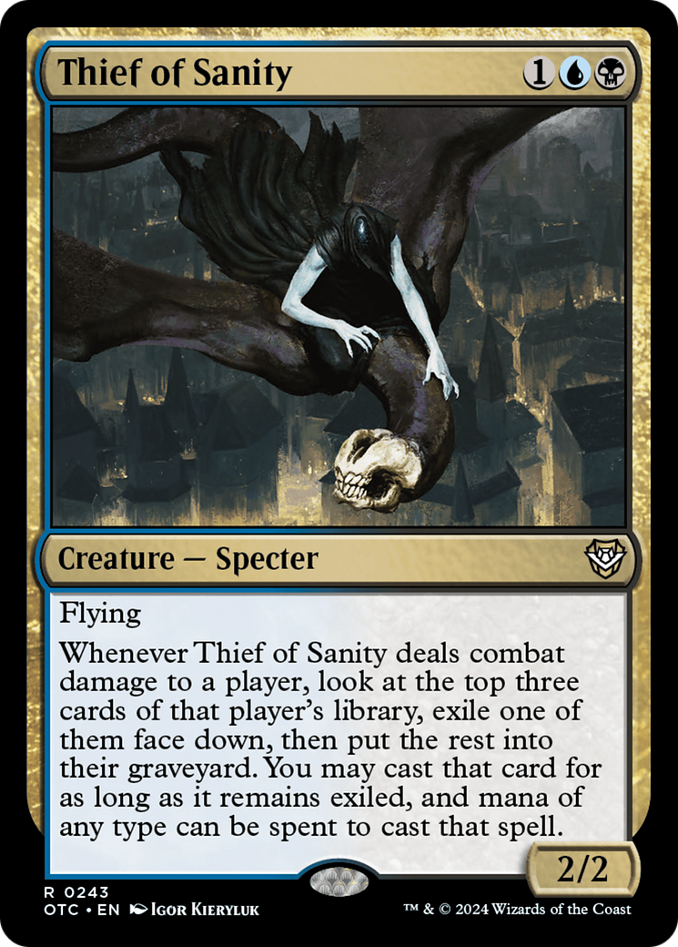 Thief of Sanity [Outlaws of Thunder Junction Commander] | Card Citadel