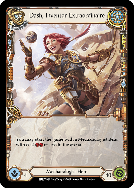 Dash, Inventor Extraordinaire [HER009-P] (Promo)  1st Edition Cold Foil | Card Citadel