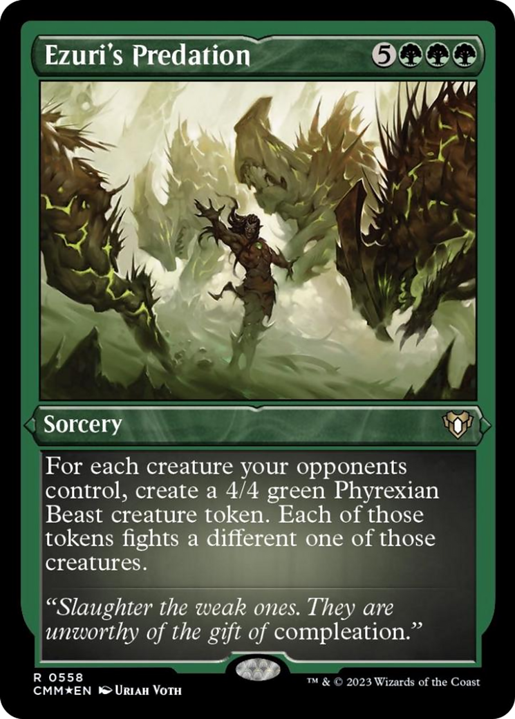 Ezuri's Predation (Foil Etched) [Commander Masters] | Card Citadel