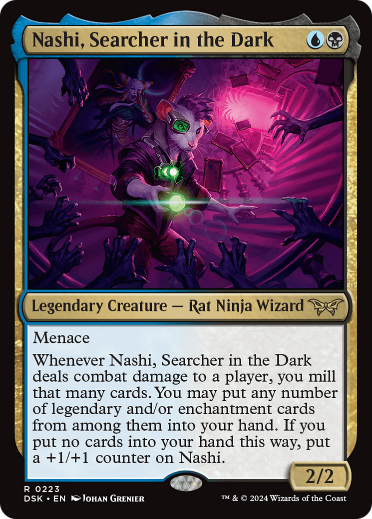 Nashi, Searcher in the Dark [Duskmourn: House of Horror] | Card Citadel