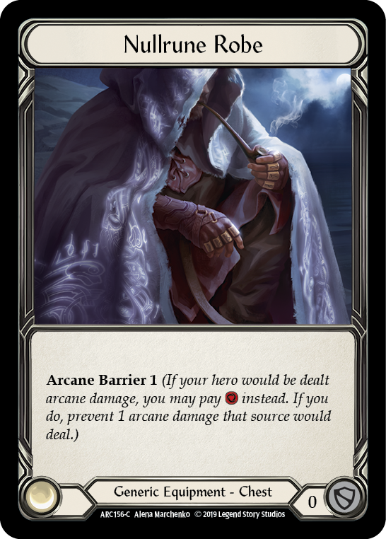 Nullrune Robe [ARC156-C] (Arcane Rising)  1st Edition Cold Foil | Card Citadel