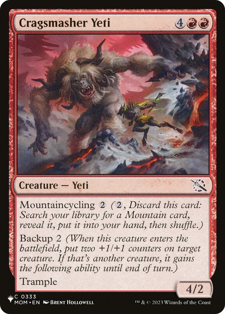 Cragsmasher Yeti [The List Reprints] | Card Citadel