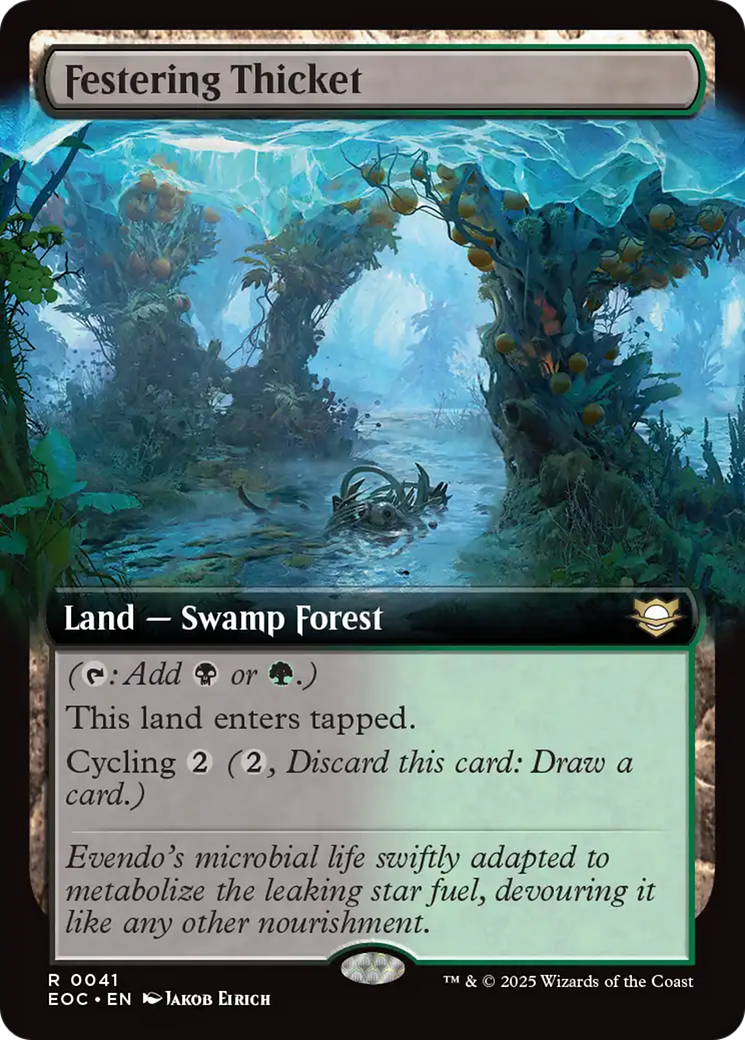 Festering Thicket (Extended Art) [Edge of Eternities Commander] | Card Citadel