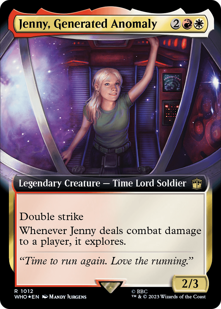 Jenny, Generated Anomaly (Extended Art) (Surge Foil) [Doctor Who] | Card Citadel