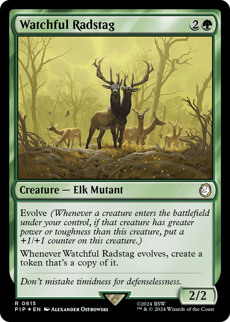 Watchful Radstag (Surge Foil) [Fallout] | Card Citadel