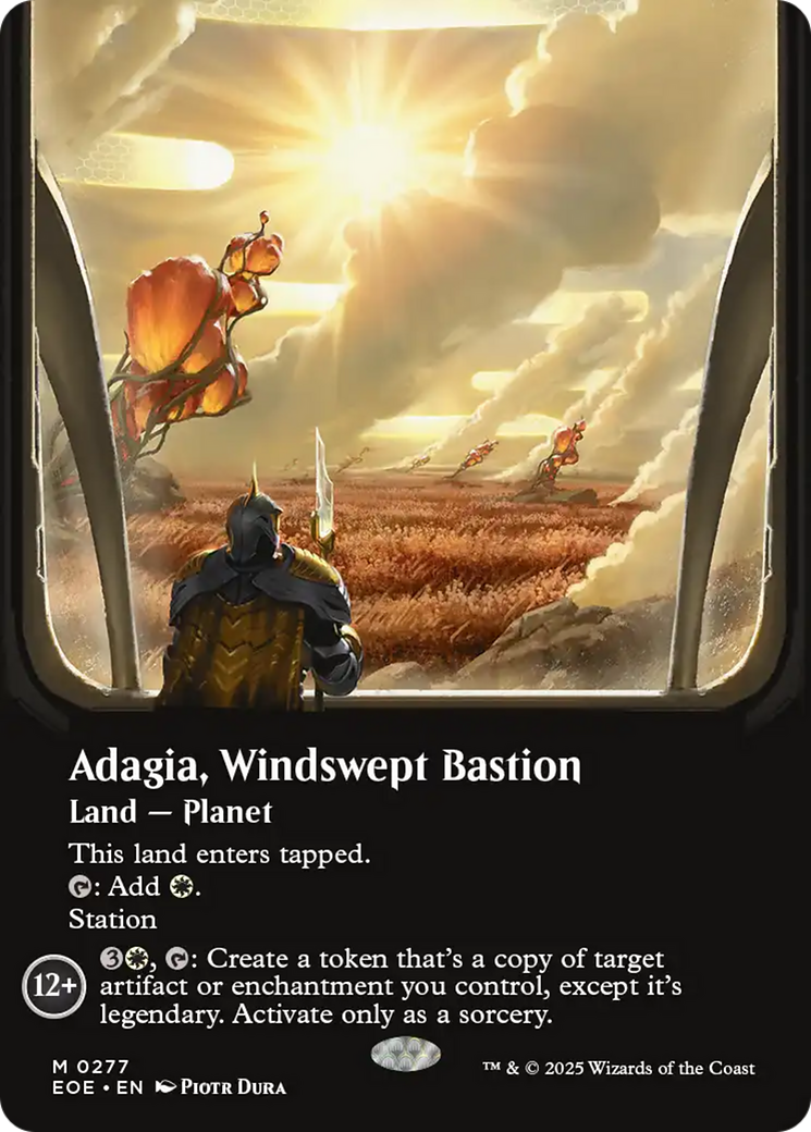 Adagia, Windswept Bastion (Borderless) [Edge of Eternities] | Card Citadel