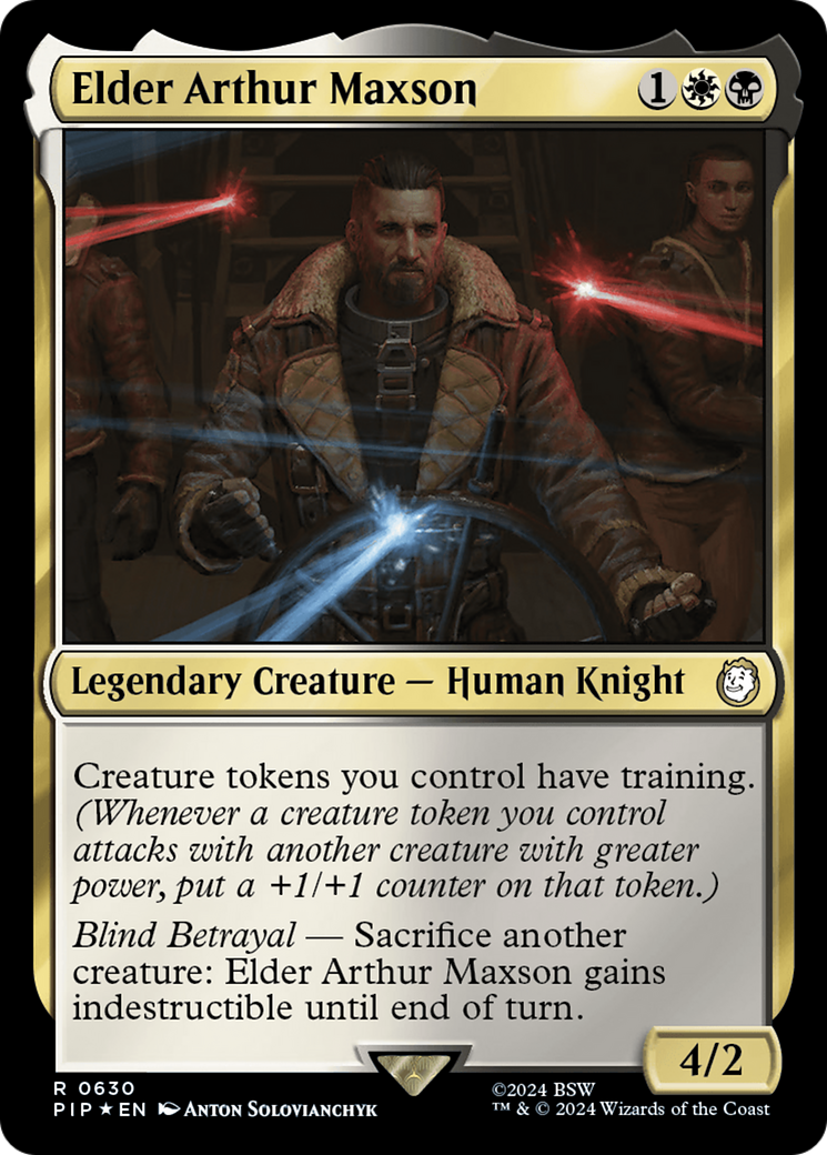 Elder Arthur Maxson (Surge Foil) [Fallout] | Card Citadel