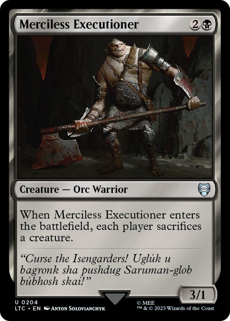 Merciless Executioner [The Lord of the Rings: Tales of Middle-Earth Commander] | Card Citadel